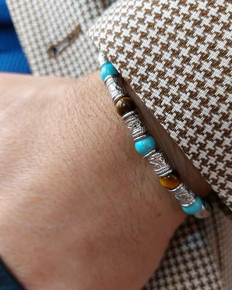 Siena indossato bracciale aulite-occhio di tigre per sito